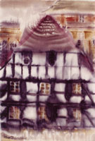 Haus 1 Höxter Version 4, Architektur, Aquarell